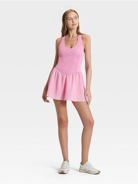 Joy lab smoked active romper dress NWT